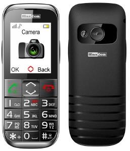 MaxCom MM720BB, Senior Phone GSM (Color Display), Senior Phone, Black-Silver Mobilais Telefons