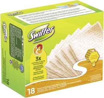 Swiffer Wood & Parquet Cloths Refill Pack. 18s Virtuves piederumi