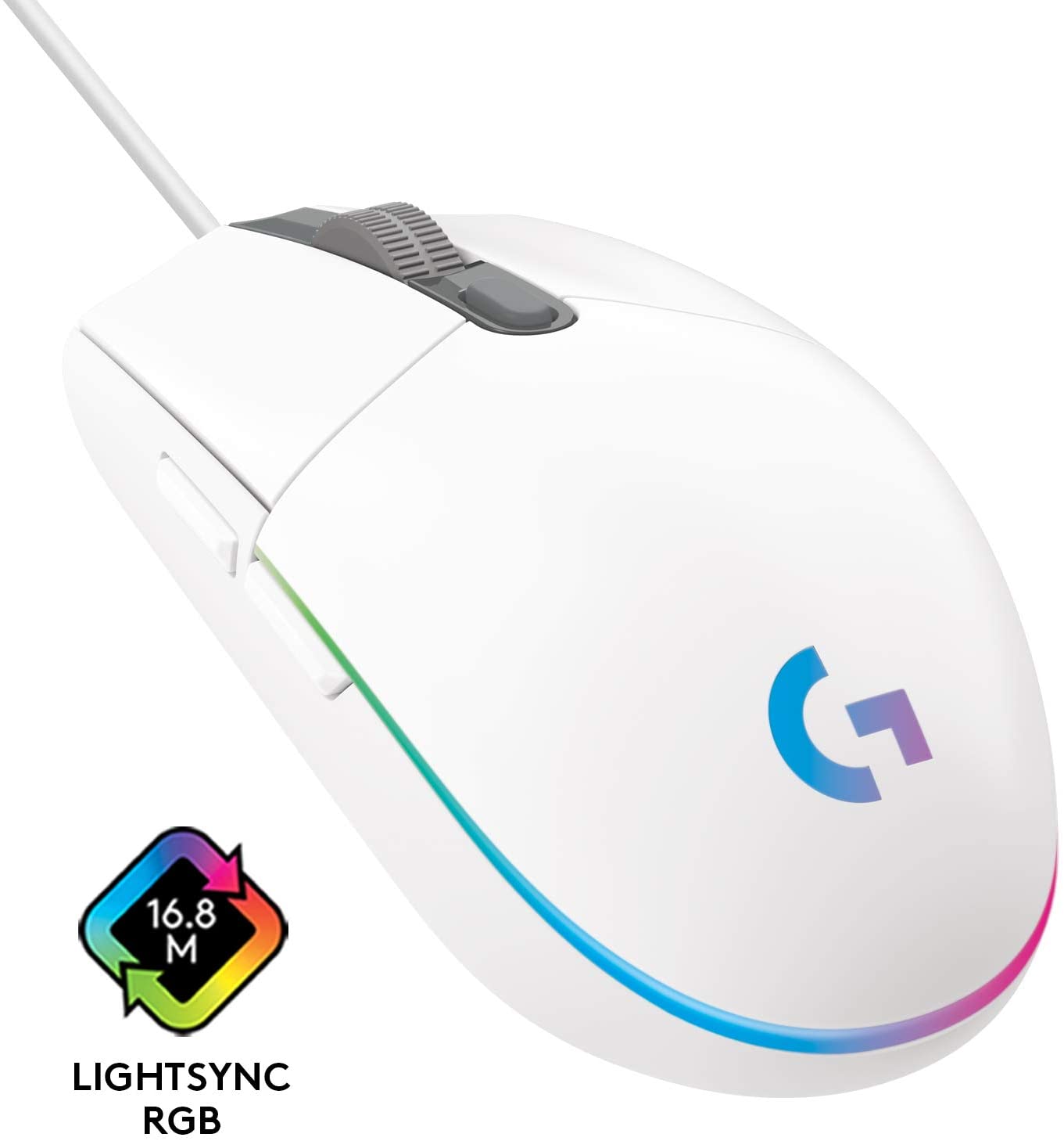 Logitech G203 LIGHTSYNC, gaming mouse (white) Datora pele