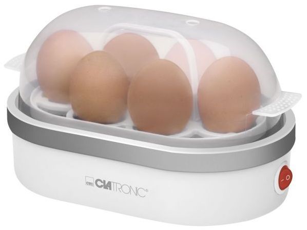 Clatronic egg cooker EK 3497 400W whiteite / silver - for 6 eggs