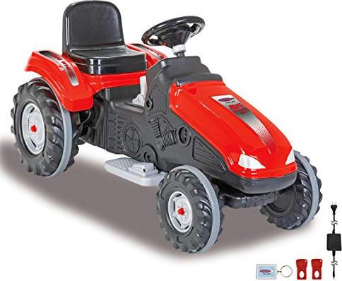 JAMARA Ride-on tractor Big Wheel 12V red 460785 Radiovadāmā rotaļlieta