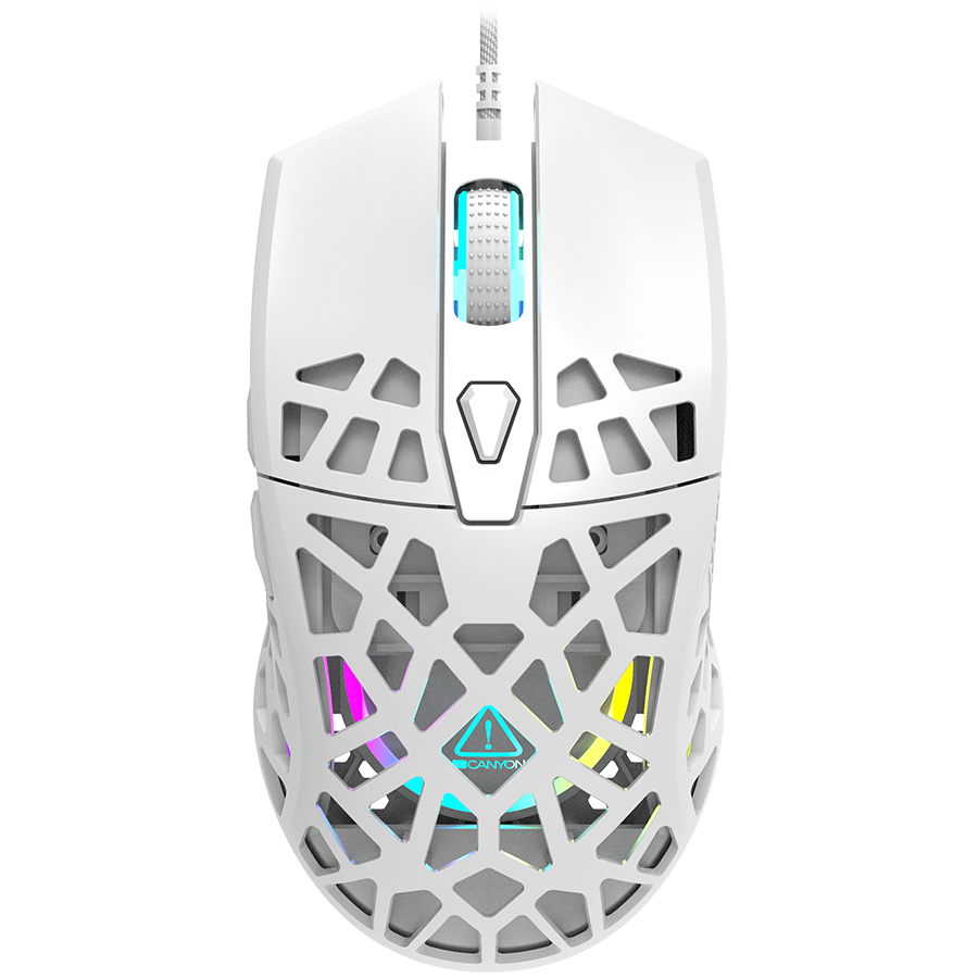 Puncher GM-20 High-end Gaming Mouse with 7 programmable buttons, Pixart 3360 optical sensor, 6 levels of DPI and up to 12000, 10 million tim Datora pele