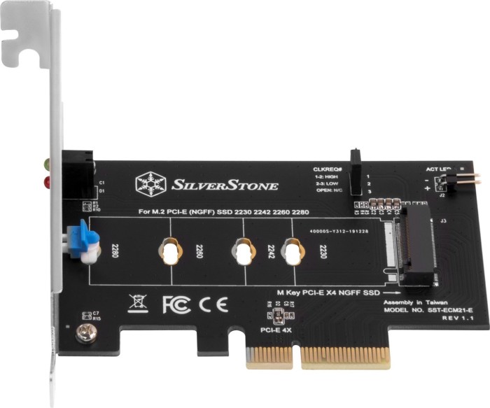 SilverStone PCIe 3.0 x4 - M.2 PCIe M-key (SST-ECM21-E) karte