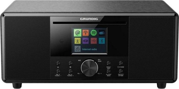 Grundig DTR 7000, Internet radio (black, WLAN, Bluetooth, CD) radio, radiopulksteņi