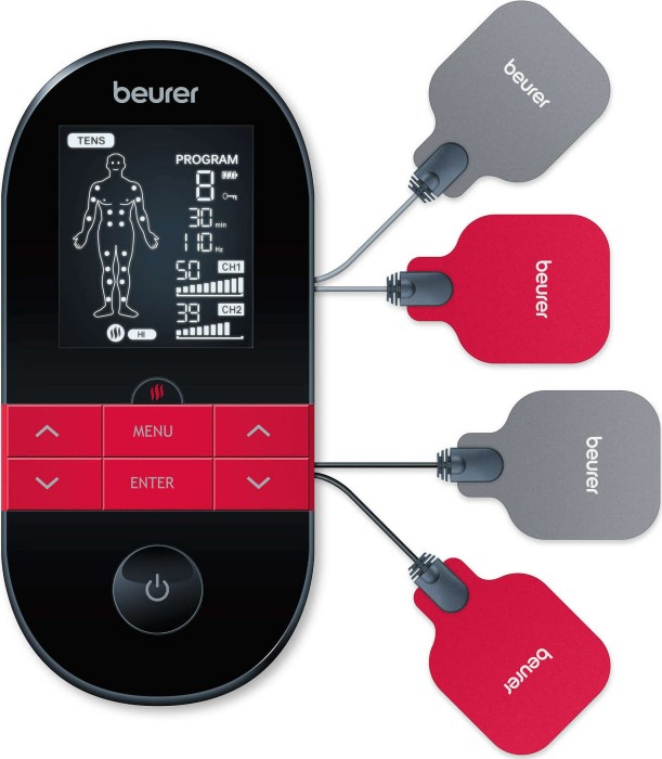 Beurer EM 59 electronic muscle stimulator Electrodes unit 2 channels Black masāžas ierīce