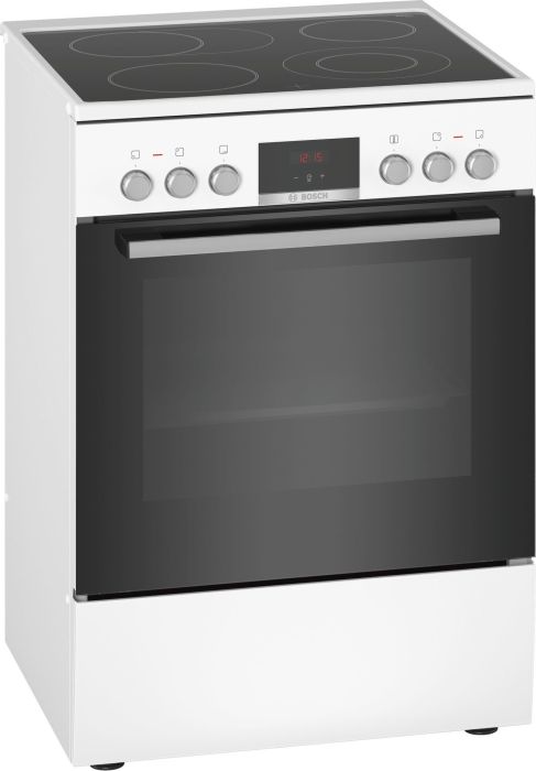 Bosch free-standing cooker HKR39C220 A white Cepeškrāsns