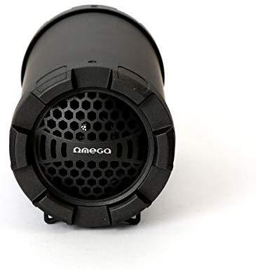 Omega OG70B 5W Bazooka (19x10cm) Bluetooth 4.2 Skaļrunis 3.5' izmērs USB un Micro SD FM Radio Melna pārnēsājamais skaļrunis