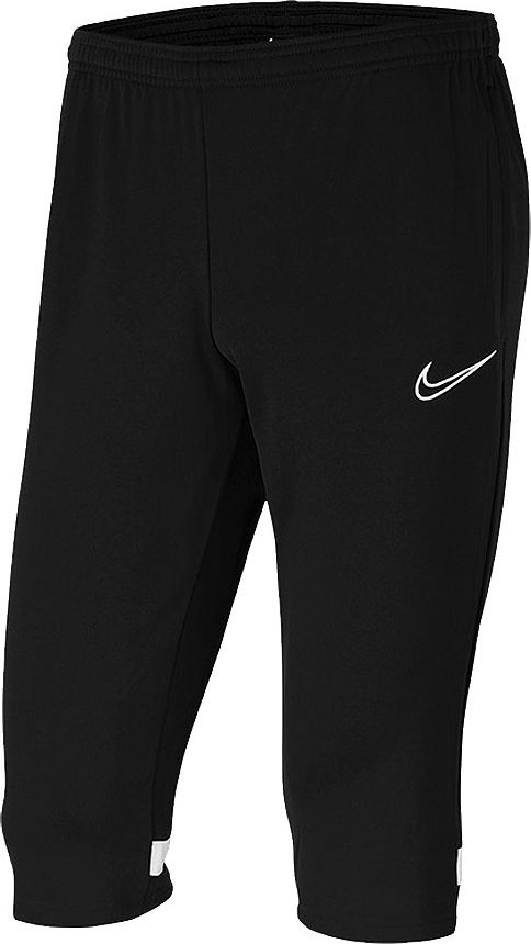Nike Spodnie Nike Dry Academy 21 3/4 Pant Junior CW6127 010 CW6127 010 czarny L (147-158cm) CW6127 010 (0194502305661)