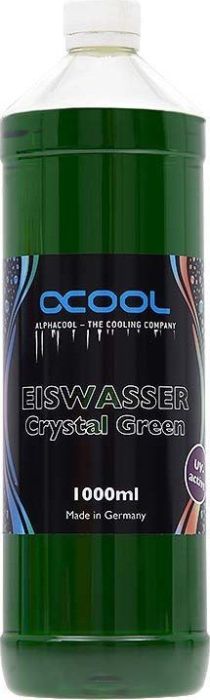 Alphacool Ice Water Crystal green UV 1000ml ūdens dzesēšanas sistēmas piederumi