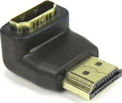 Qoltec 50513 HDMI AF 90 grādu Kabeļa Adapteris - HDMI A Spraudnis/ HDMI A Ligzda Melns aksesuārs mobilajiem telefoniem