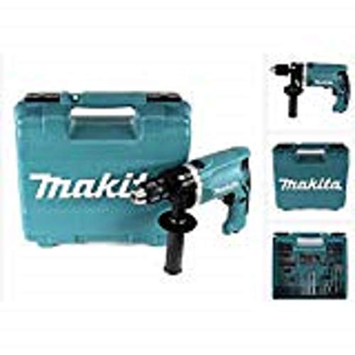 Makita impact drill HP1631KX3 (blue / black, carrying case, 710 watts, including 74-teilgem accessory kit)