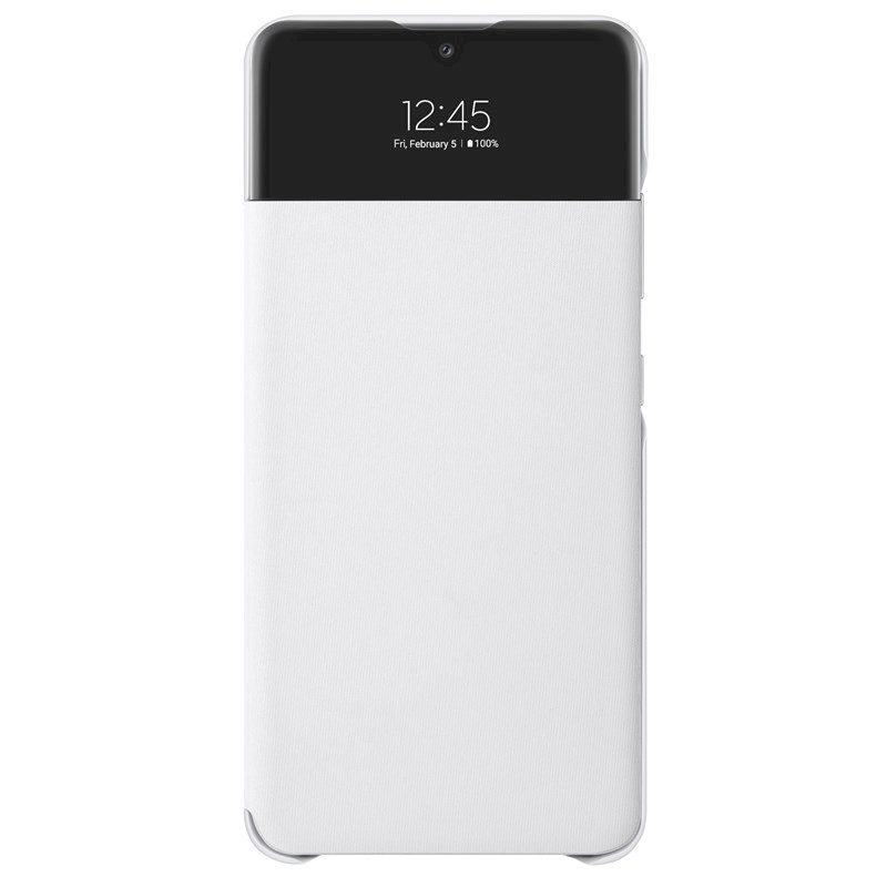 Samsung Galaxy A32 4G S View Wallet Case White maciņš, apvalks mobilajam telefonam