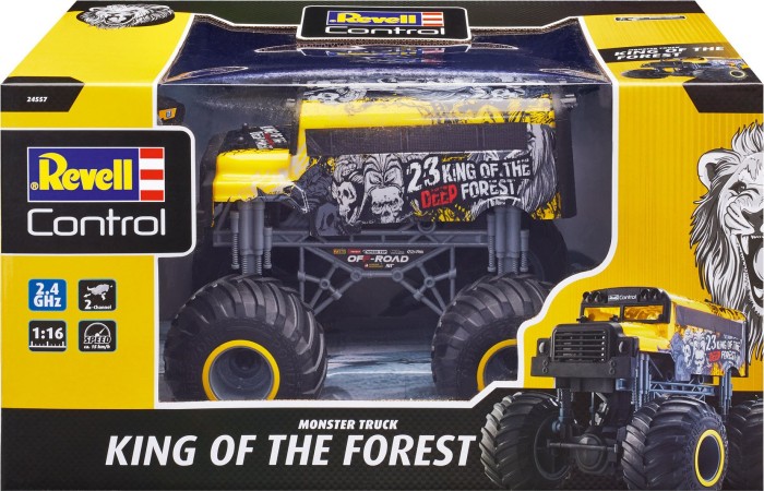 Revell Control 24557 Monster Truck King of The Forest Remote-controlled car, yellow Radiovadāmā rotaļlieta