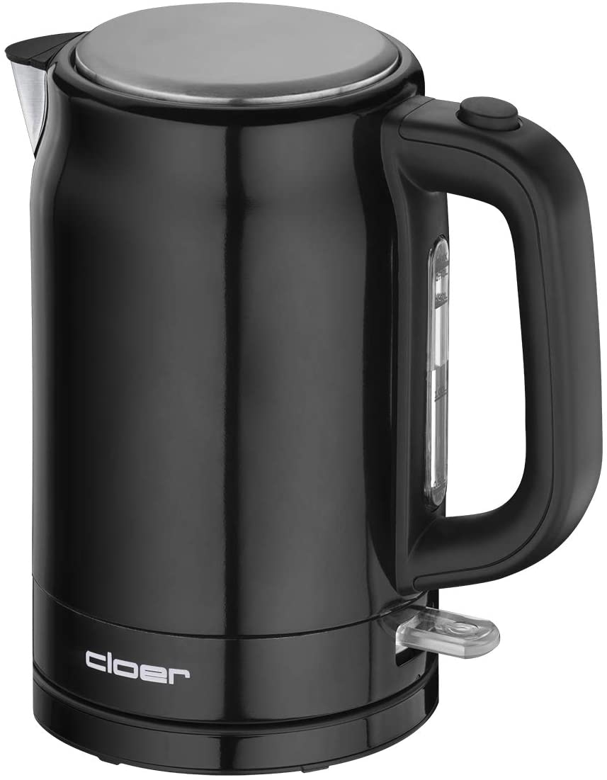 Cloer kettle 4520 1.7L black / silver Elektriskā Tējkanna