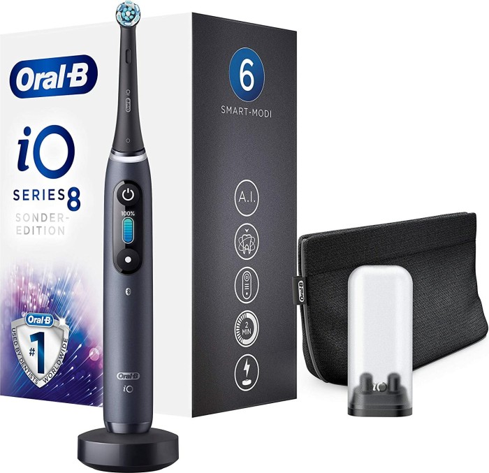 Braun Oral-B iO 8 Onyx special ed black - Special Edition mutes higiēnai