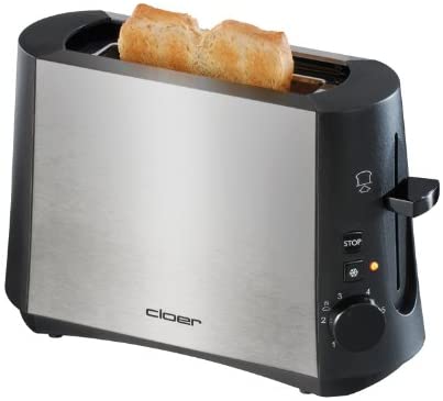 Cloer toaster 3890 600W silver / black Tosteris