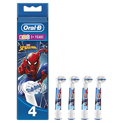 Braun Oral-B brush heads Spiderman 4 pieces mutes higiēnai