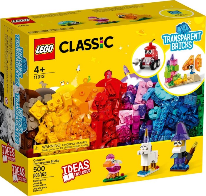 LEGO Classic 11013 Creative Transparent Bricks LEGO konstruktors