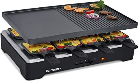 Cloer raclette grill 6446 1200W black Galda Grils