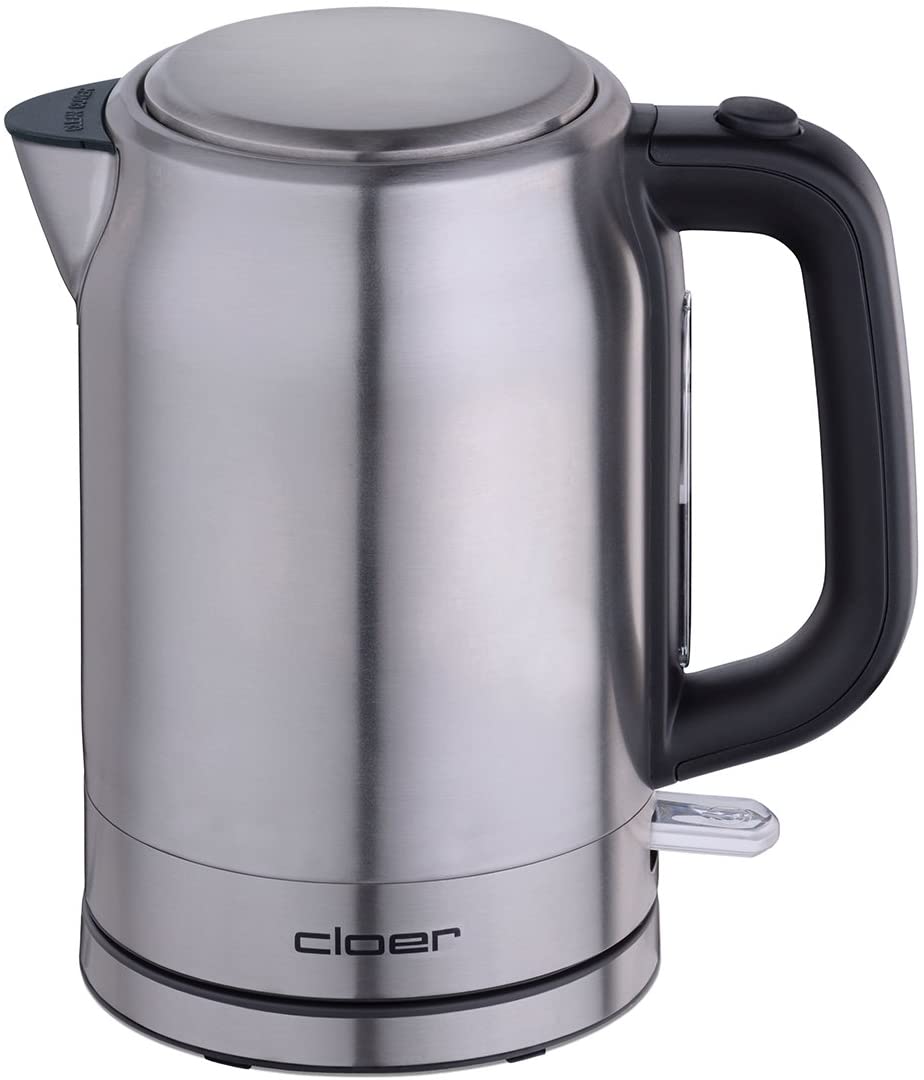 Cloer kettle 4529 1.7L silver / black Elektriskā Tējkanna