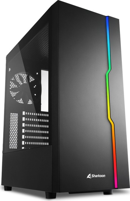 Sharkoon RGB SLIDER White, tower case Datora korpuss