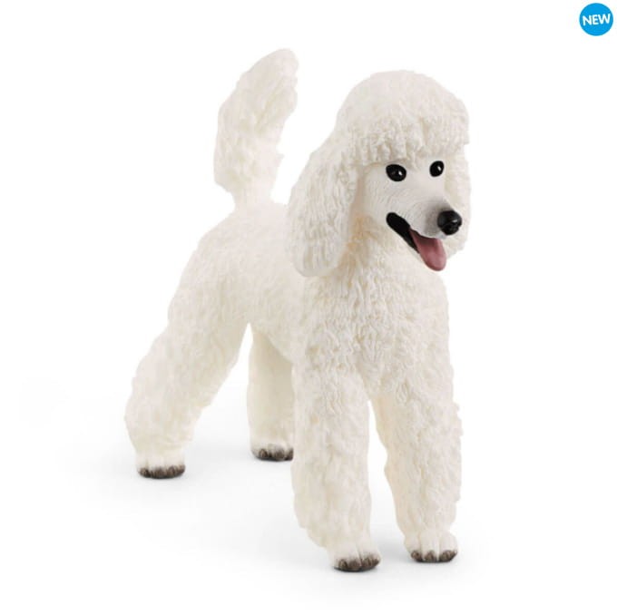 Schleich poodle, play figure konstruktors