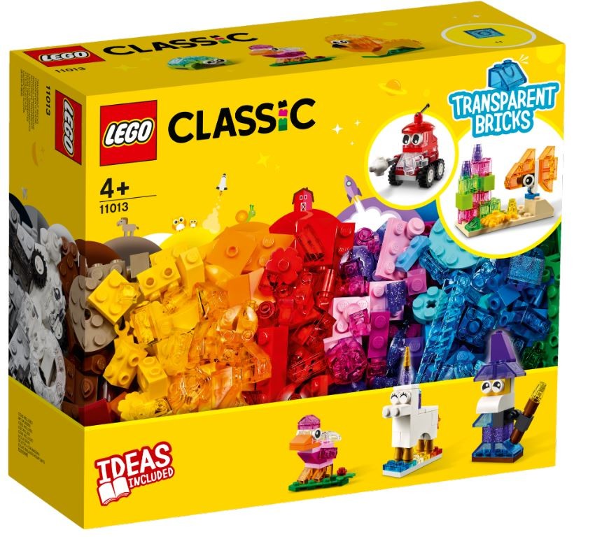 LEGO Classic 11013 Creative Transparent Bricks LEGO konstruktors