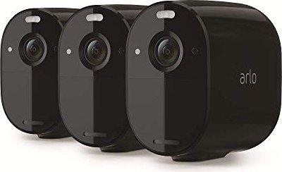 Arlo Essential Spotlight Camera 3-pack black drošības sistēma