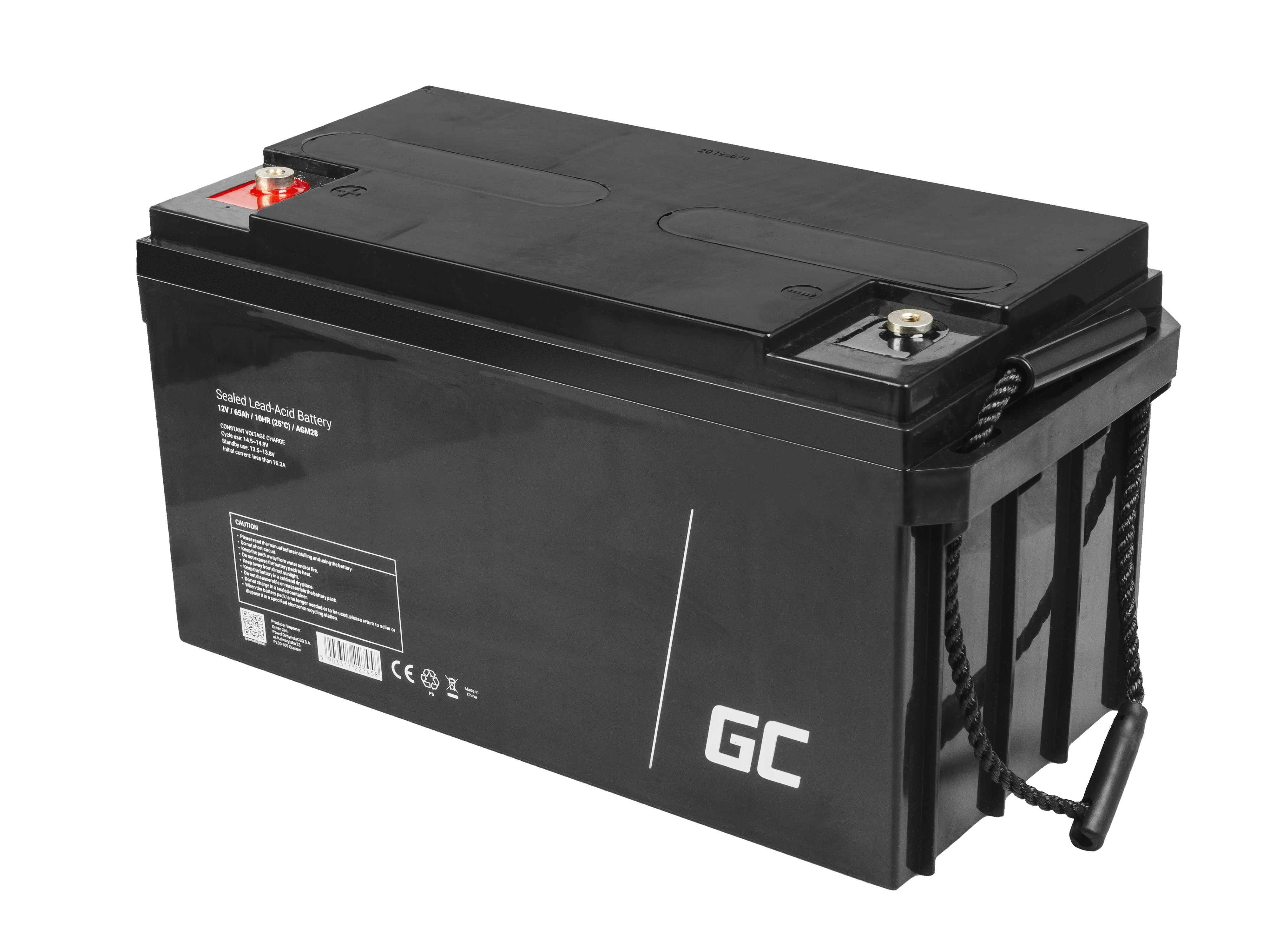 Green Cell AGM Battery 12V 65Ah UPS aksesuāri