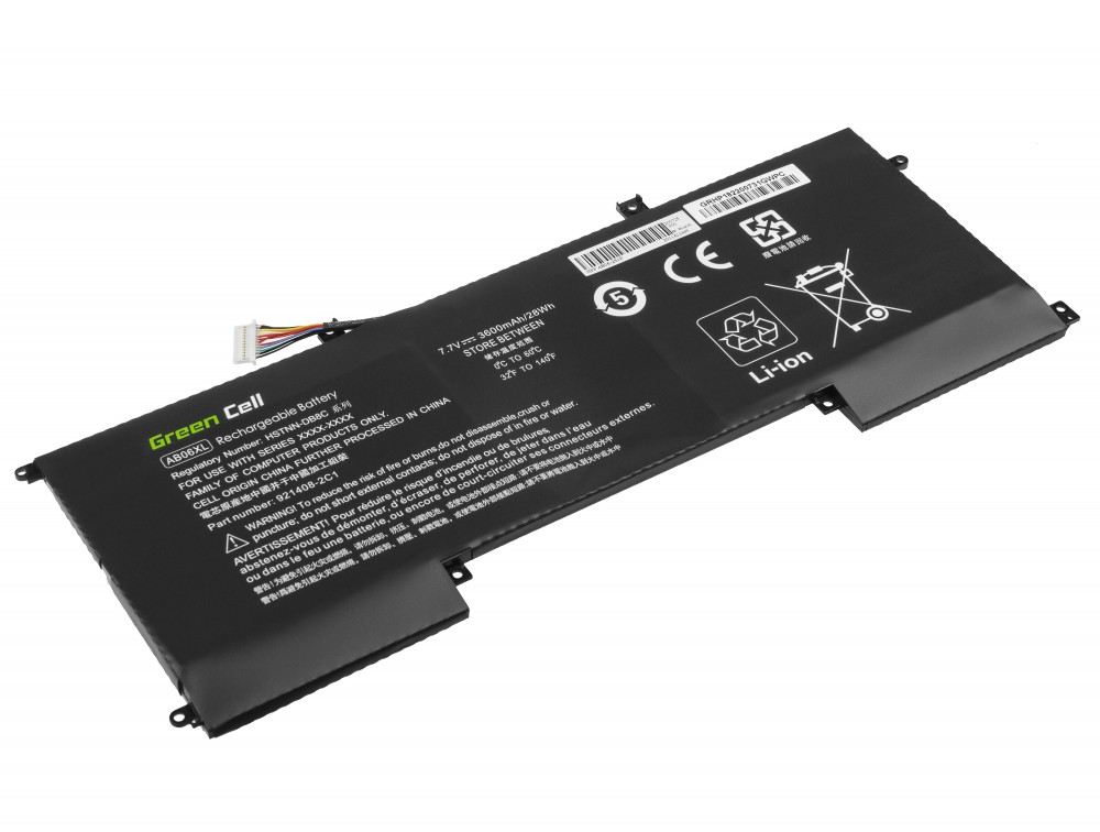 BAttery Green Cell AB06XL for HP Envy 13-AD102NW 13-AD015NW 13-AD008NW 13-AD100NW 13-AD101NW akumulators, baterija portatīvajiem datoriem