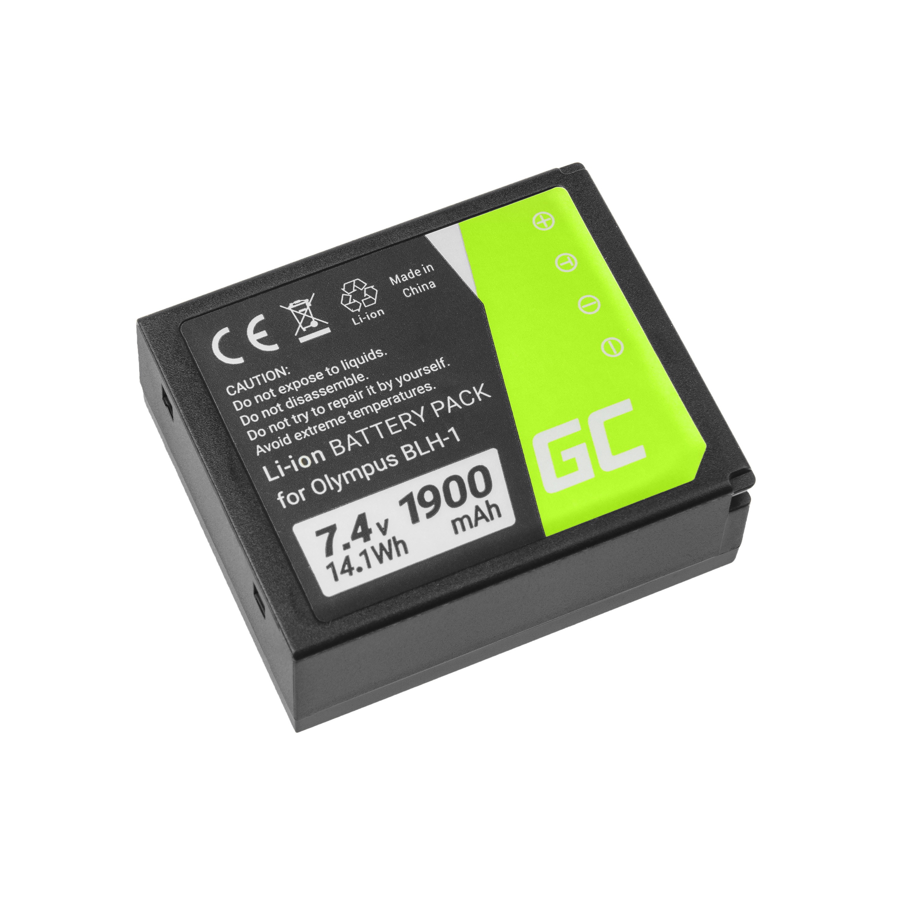 Green Cell BLH-1 Camera Battery for Olympus OM-D E-M1 Mark 2 7.4V 1900mAh foto, video aksesuāri