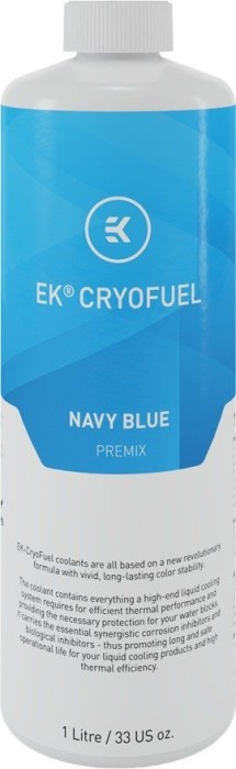 EKWB CryoFuel Navy Blue 1000ml - Premix ūdens dzesēšanas sistēmas piederumi