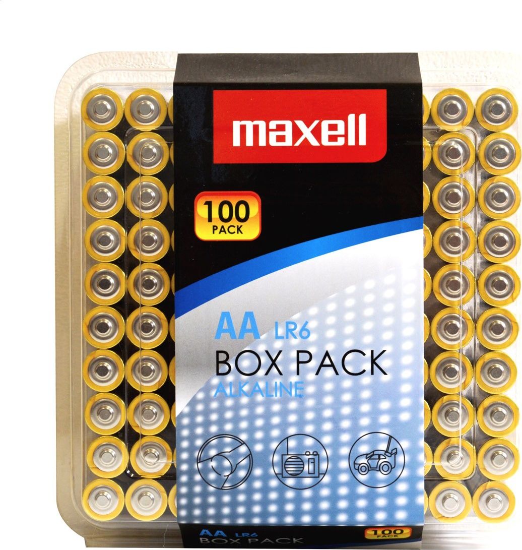 Maxell BATTERY ALKALINE LR06/AA BOX*100 790409.01.CN Baterija