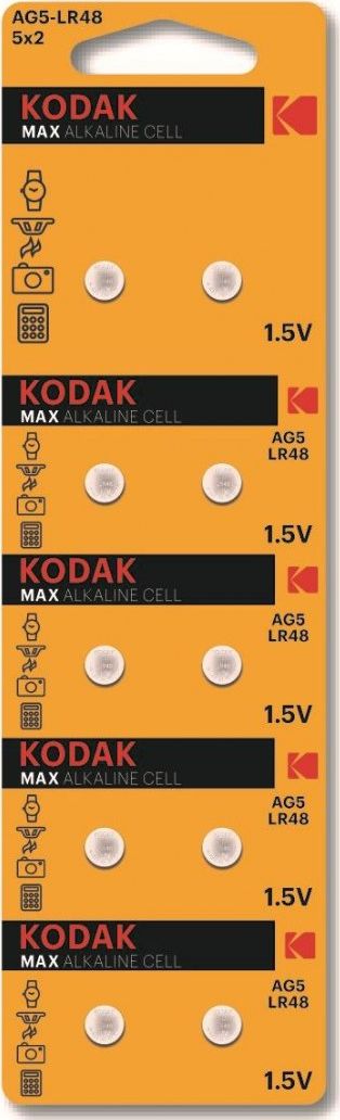 KODAK Specialties - Electronics batteries AG5 LR48 10PK Single-use battery ALKALINE Baterija