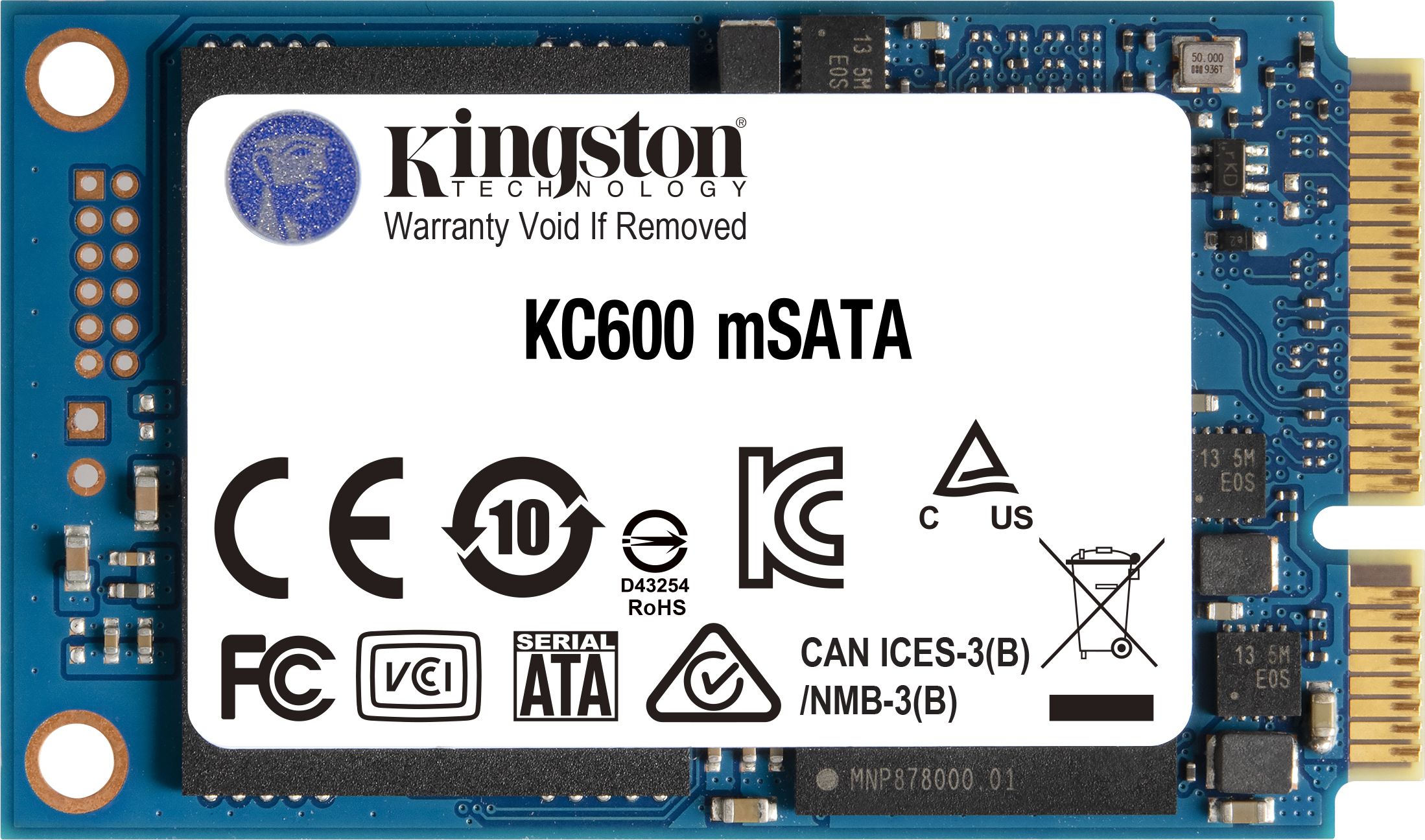 Kingston KC600 256 GB mSATA SATA III (SKC600MS/256G) SSD disks