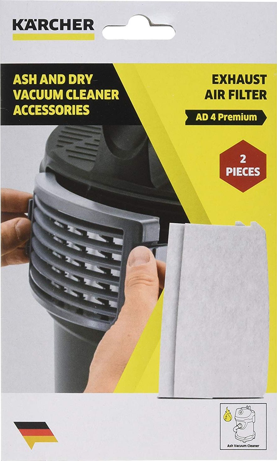 Karcher Flat-pleated filter AD4 premium 2 4054278314013 aksesuārs putekļsūcējam