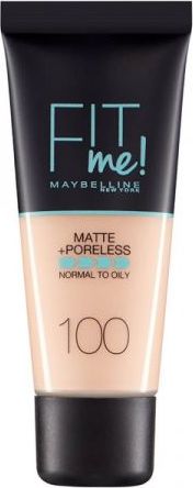 Maybelline  Fit Me Matte&Poreless Podklad matujacy do twarzy 100 Warm Ivory 30 ml 3600531369330 (3600531369330) tonālais krēms