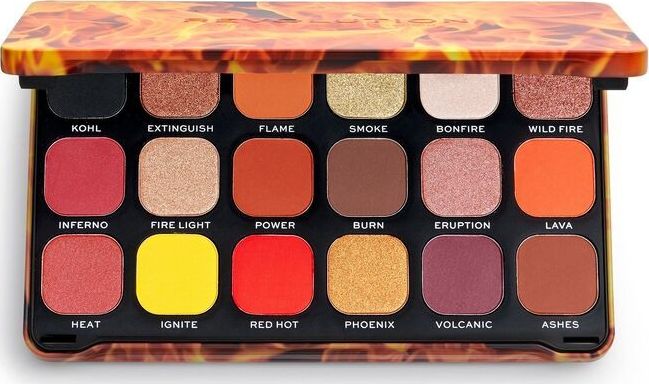 Makeup Revolution Paleta cieni do powiek Forever Flawless Fire 736110 (5902539709933) ēnas