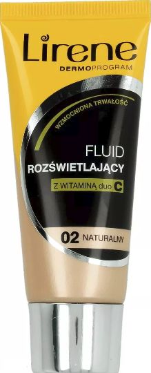 Lirene Fluid Dermo rozswietlajacy naturalny 02 30ml 10E06902-01-01 (5900717069022) tonālais krēms