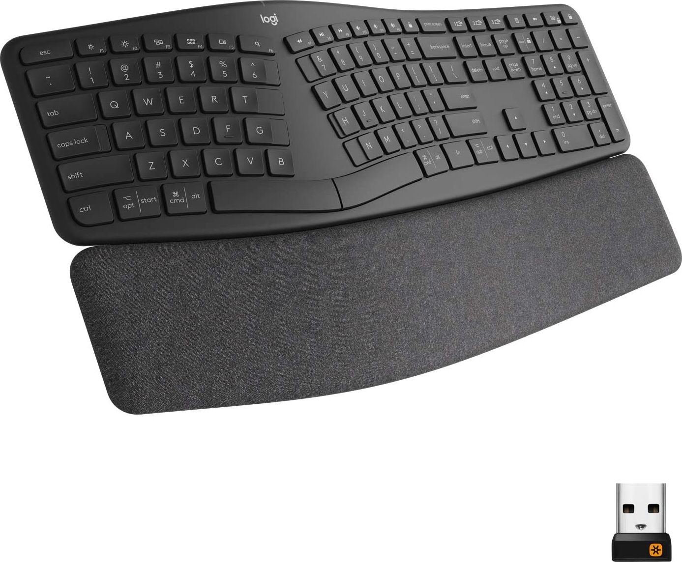 Logitech Ergo K860 keyboard RF Wireless + Bluetooth English Graphite klaviatūra