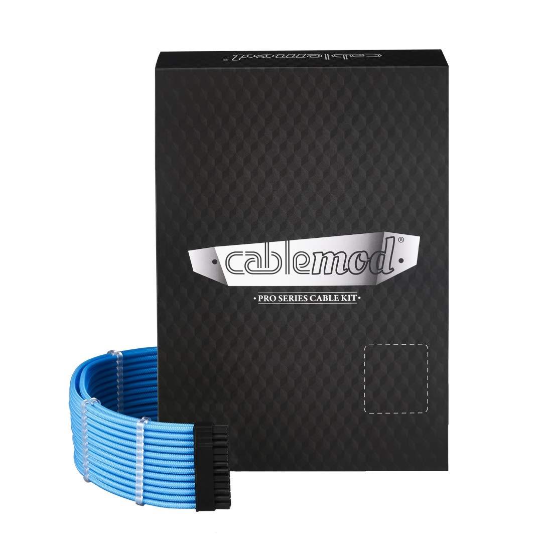 CableMod PRO ModMesh RT-Series Cable Kit, cable management (light blue, 13 parts) aksesuārs datorkorpusiem