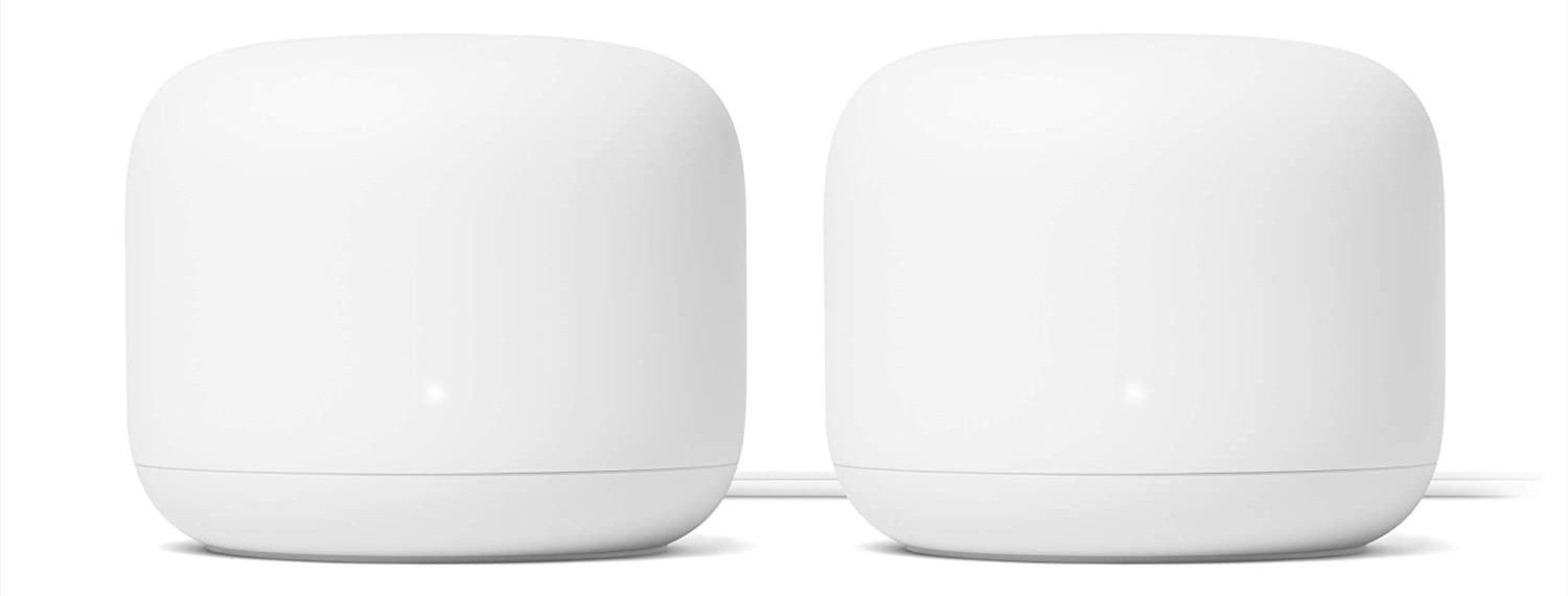 Google Nest WiFi Router Dual Band AC2200 2 x RJ-45 2 Pack Rūteris