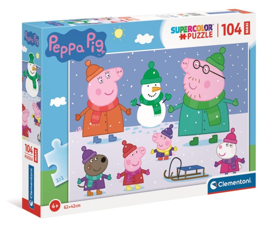 Clementoni Puzzle Maxi Peppa Pig 104 pcs puzle, puzzle