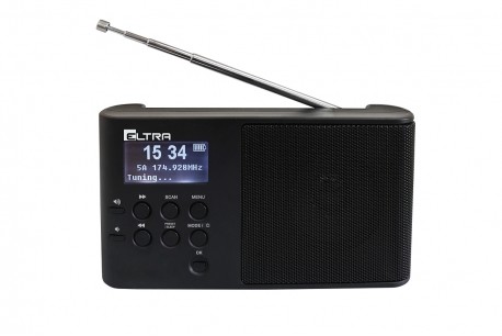 ELTRA Radio ULA DAB+ black radio, radiopulksteņi