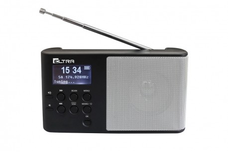 ELTRA Radio ULA DAB+ silver radio, radiopulksteņi