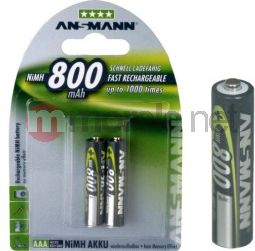 Panasonic Akumulator AAA / R03 800mAh 2 szt. P03P/2B (5410853016410) Baterija