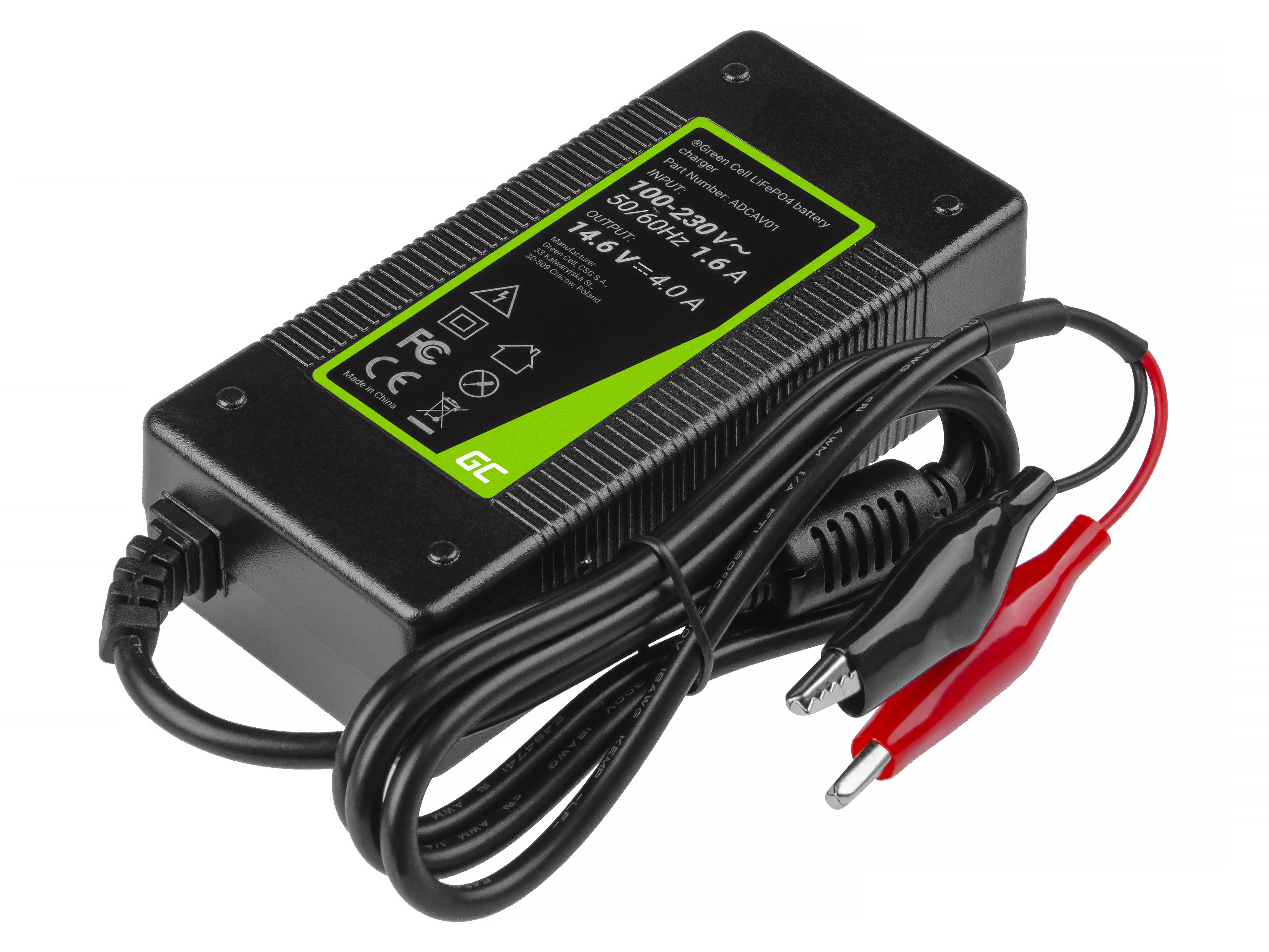 Green Cell Charger for LiFePO4 battery 14.6V 4A