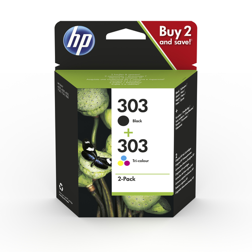 HP 303 2-pack Black/Tri-color Ink Cartri kārtridžs