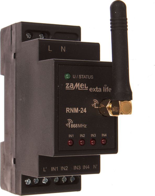 Zamel Radiowy nadajnik modulowy 4-kanalowy 230V RNM-24 (EXL10000022) EXL10000022 (5903669225294)