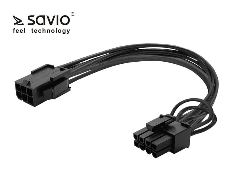 Cable AK-49 6pin - 8pin SAVIO kabelis datoram